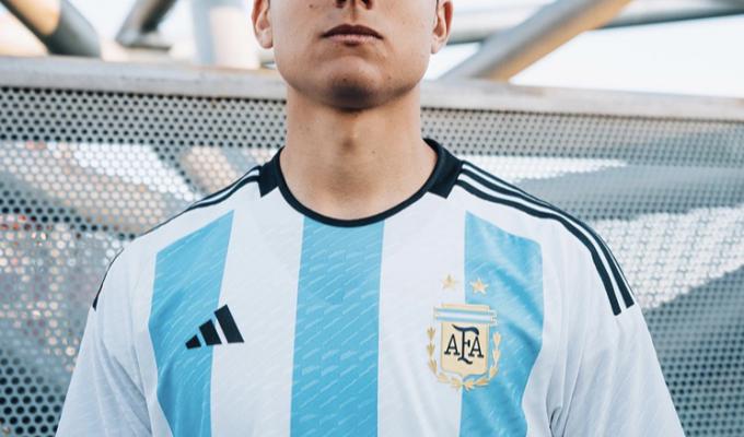 ADIDAS Argentina 22 World Cup Home Kit / Testimonial: Paulo Dybala / Photographer: Carlo Furgeri Gilbert